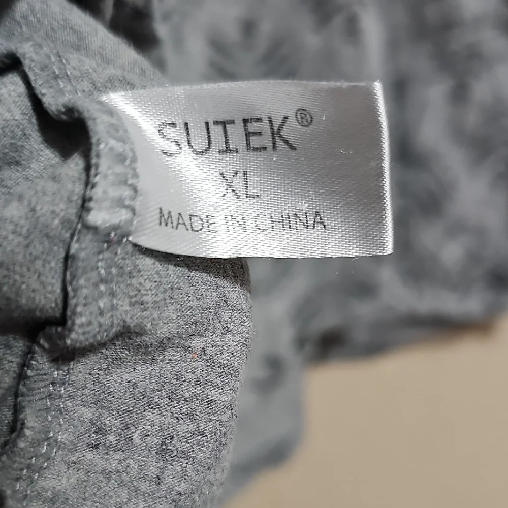 Gray Leaf Pattern Nursing Tank Top - Picture 8 of 8